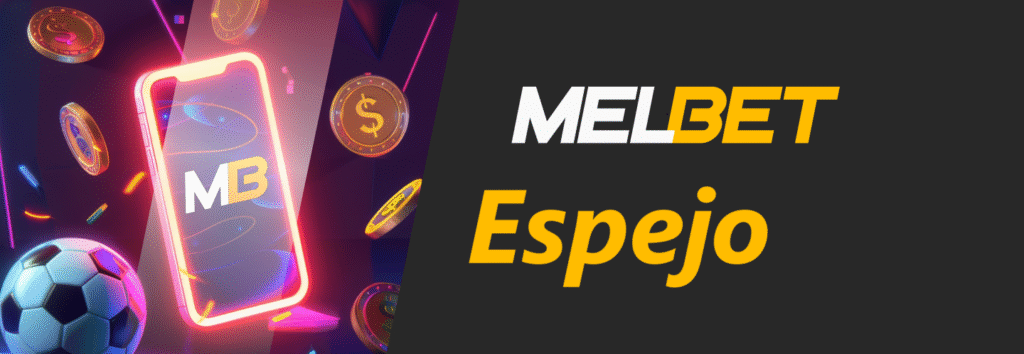 Logotipo espejo de MelBet