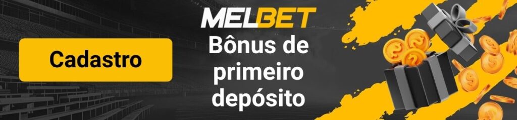 Logotipo da página de bônus de primeiro depósito da MelBet