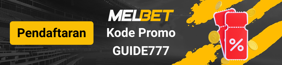 Logo halaman kode promo MelBet